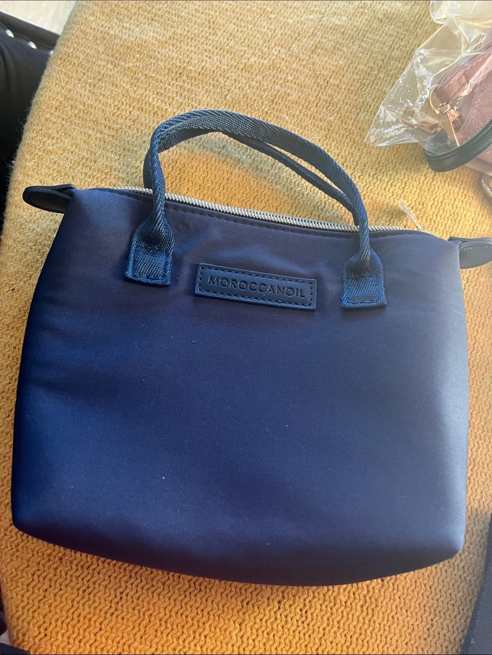 Moroccanoil Black Laptop Tote with Teal Accent